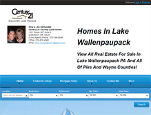 Tablet Screenshot of homesinlakewallenpaupack.com